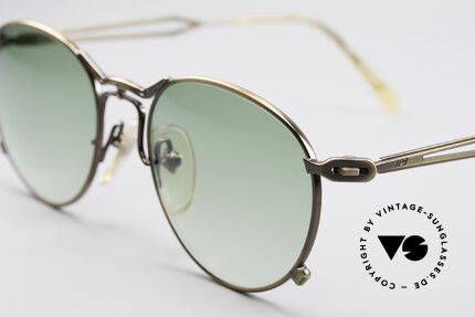 Jean Paul Gaultier 55-2177 True Vintage No Retro Frame, with elegant green-gradient sun lenses (100% UV prot.), Made for Men and Women