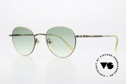 Jean Paul Gaultier 55-1174 Round Designer Sunglasses, also called by Gaultier: "burnt gold" or "antique gold", Made for Men and Women