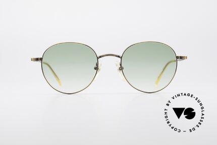 Jean Paul Gaultier 55-1174 Round Designer Sunglasses, costly, unique frame finish: METALLIC SMOKE GOLD, Made for Men and Women