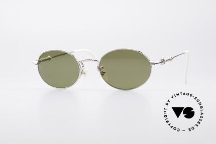Jean Paul Gaultier 55-6101 Polarized Oval Sunglasses, oval J.P. Gaultier vintage sunglasses from 1996, Made for Men and Women
