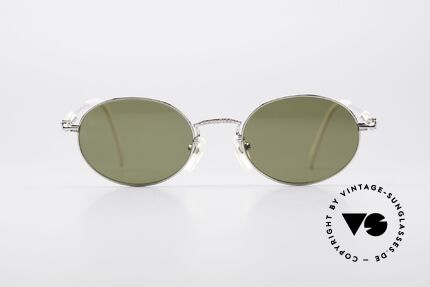 Jean Paul Gaultier 55-6101 Polarized Oval Sunglasses, timeless designer frame with interesting details, Made for Men and Women
