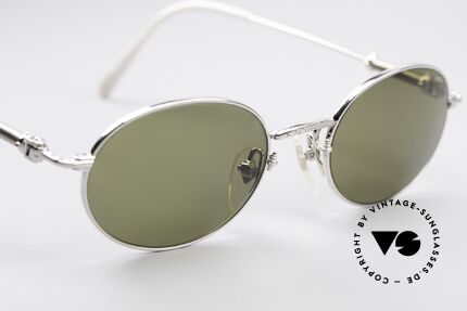 Jean Paul Gaultier 55-6101 Polarized Oval Sunglasses, unworn (like all our rare 1990's designer glasses), Made for Men and Women