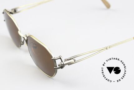 Jean Paul Gaultier 55-6106 90's Frame Antique Gold, high-end frame (made in Japan) & 100% UV protection, Made for Men and Women