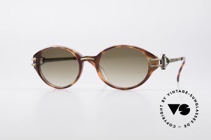 Jean Paul Gaultier 55-5201 Oval Steampunk Shades, rare 1990's Jean Paul Gaultier designer sunglasses, Made for Men and Women