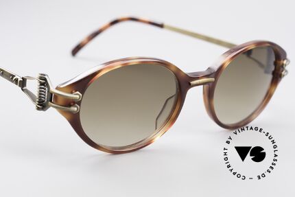 Jean Paul Gaultier 55-5201 Oval Steampunk Shades, unworn (like all our rare vintage JP Gaultier shades), Made for Men and Women
