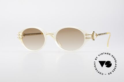 Jean Paul Gaultier 55-5201 Oval Steampunk Glasses, rare 1990's Jean Paul Gaultier designer sunglasses, Made for Men and Women