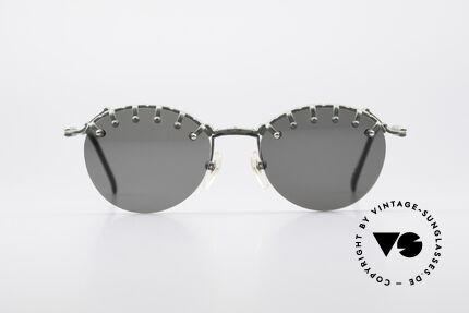 Jean Paul Gaultier 56-5103 Rihanna Vintage Glasses, frame design inspired by bangs / fringe - just fancy!, Made for Women