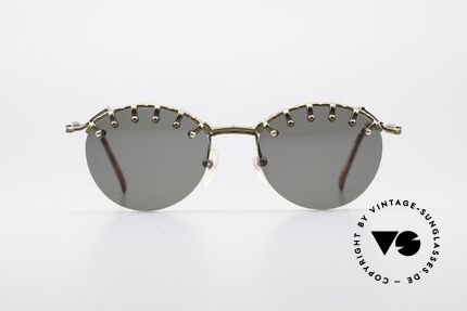 Jean Paul Gaultier 56-5103 Rihanna Vintage Shades, frame design inspired by bangs / fringe - just fancy!, Made for Women