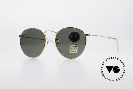 Ray Ban Round Metal 49 USA Panto Sunglasses, 80's Ray Ban Round Metal 49 vintage sunglasses, Made for Men and Women
