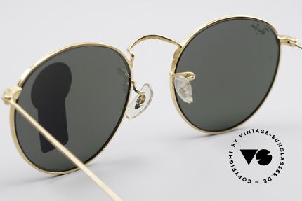 Ray Ban Round Metal 49 USA Panto Sunglasses, NO RETRO sunglasses, but an old USA-ORIGINAL, Made for Men and Women