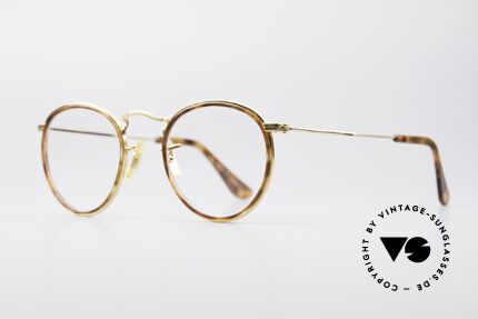 Ray Ban Round Metal 47 Small USA Vintage Frame, rare edition in gold/tortoise, truly elegant B&L frame, Made for Men and Women