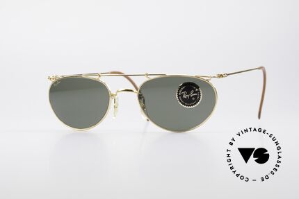 Ray Ban Deco Metals Oval B&L USA 90's Sunglasses, model from the Deco Metals Collection by RAY-BAN, Made for Men and Women
