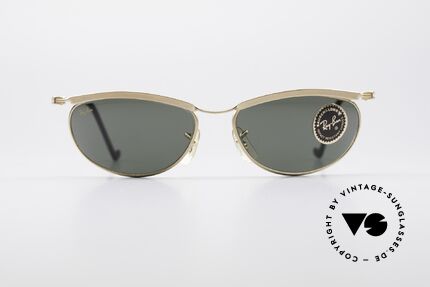 Ray Ban New Deco Metal Oval B&L USA Sunglasses, high-end G15 mineral lenses with famous B&L etching, Made for Men