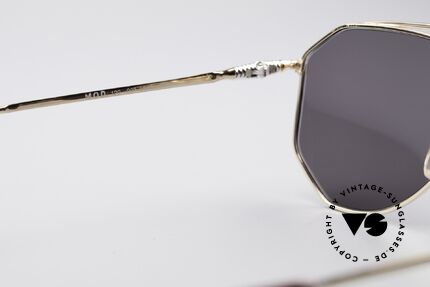 Zollitsch Cadre 120 Medium 80's Aviator Shades, golden frame with dark gray lenses (100% UV protection), Made for Men