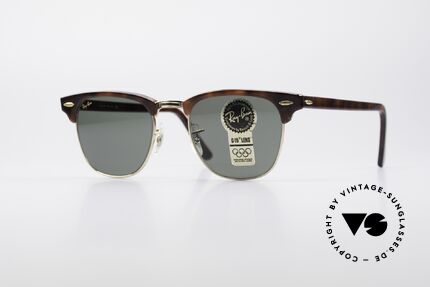 Ray Ban Clubmaster Bausch & Lomb USA Shades, old original 90's sunglasses by RAY-BAN, USA, Made for Men