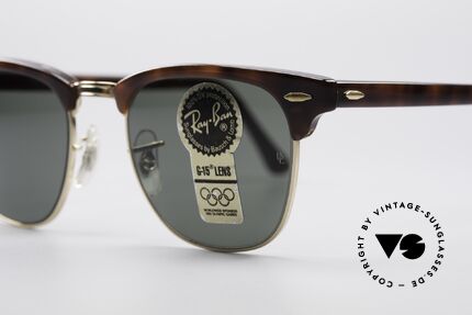 Ray Ban Clubmaster Bausch & Lomb USA Shades, never worn; like all our vintage Ray Ban shades, Made for Men