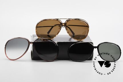 Porsche 3 in 1 Large 5631 And Two 5632 Shades, NO RETRO SHADES, but an authentic 80s original, Made for Men