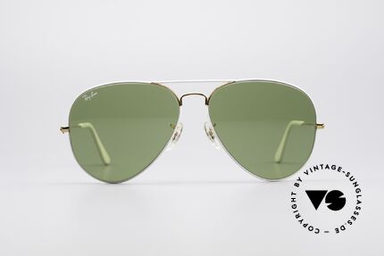 Ray Ban Large Metal II Flying Colors Limited Edition, model of the 'Flying Colors' Collection (gold/white), Made for Men