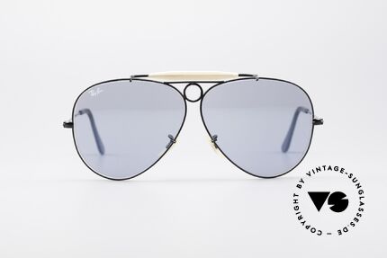 Ray Ban Shooter Black USA Frame Blue Lenses, Shooter: legendary aviator design in premium quality, Made for Men