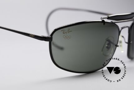 Ray Ban Sport Metal 1994 Olympic Series B&L USA, perfect fit due to flexible sport temples and sports band, Made for Men