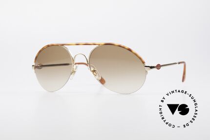 Bugatti 64919 90's Semi Rimless Sunglasses Details