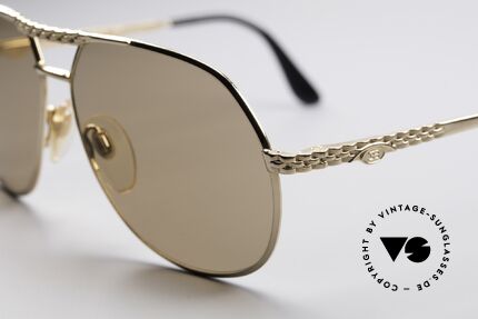 Bugatti EB502 - L Zeiss Mineral Lenses, gold-plated aviator/pilot frame in LARGE SIZE (61-14)!, Made for Men