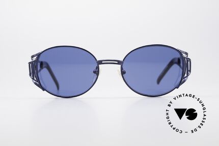 Jean Paul Gaultier 58-6102 Vintage Steampunk Shades, navy-blue metallic JPG 90's designer sunglasses, Made for Men and Women Jean Paul Gaultier 58-6102 Vintage Steampunk Shades, navy-blue metallic JPG 90's designer sunglasses, Made for Men and Women