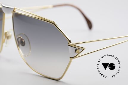 St. Moritz 403 80's Jupiter Sunglasses, precious materials (gold-plated and "root wood" decor), Made for Men