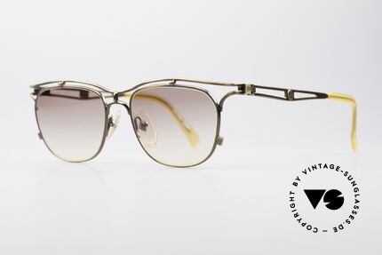 Jean Paul Gaultier 55-2178 90's Vintage JPG Sunglasses, JPG color: smoke gold, burnt gold or "antique gold", Made for Men and Women