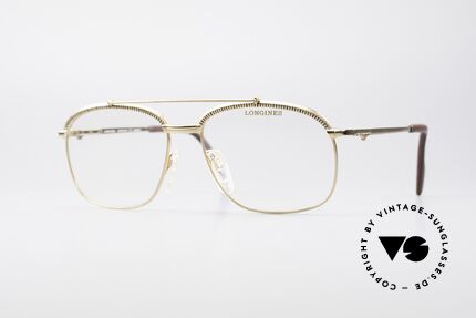 Longines 0172 80's Luxury Eyeglasses, very noble vintage eyeglasses by LONGINES from 1985, Made for Men