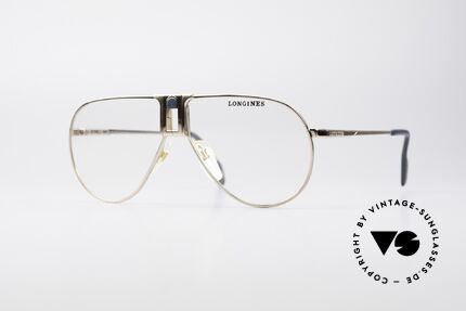 Longines 0154 1980's Aviator Eyeglasses, high-end VINTAGE designer eyeglasses by LONGINES, Made for Men