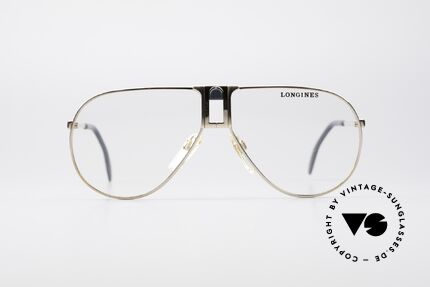 Longines 0154 1980's Aviator Eyeglasses, precious frame with spring hinges (Metzler, Germany), Made for Men