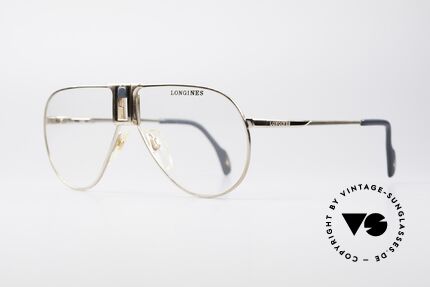Longines 0154 1980's Aviator Eyeglasses, classic aviator design & with timeless coloring (gold), Made for Men