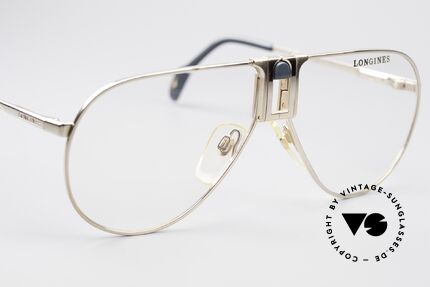 Longines 0154 1980's Aviator Eyeglasses, never worn (like all our premium vintage eyeglasses), Made for Men