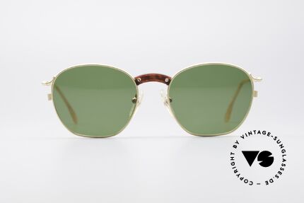 Jean Paul Gaultier 55-1271 Gold Plated 90s Sunglasses, lightweight frame and very pleasant to wear, Made for Men and Women