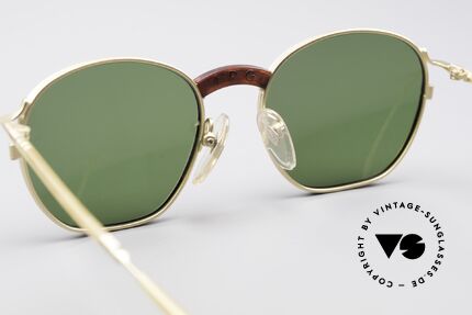 Jean Paul Gaultier 55-1271 Gold Plated JPG Sunglasses, NO retro shades, but an old original from 1995, Made for Men and Women
