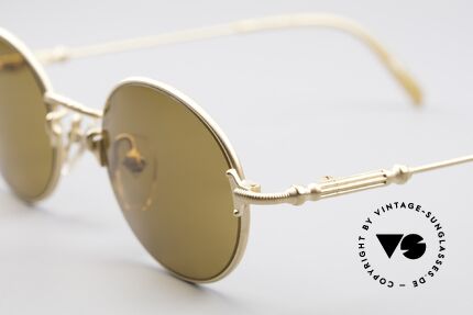Jean Paul Gaultier 55-6109 Gold Plated Polarized Shades, real designer piece in TOP quality, (made in Japan), Made for Men and Women