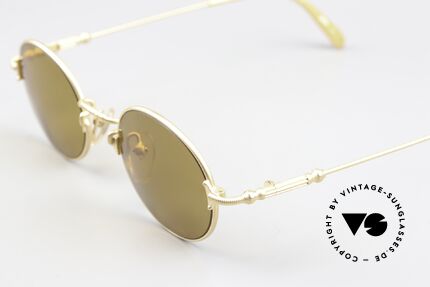Jean Paul Gaultier 55-6109 Matte Gold And Polarized, real designer piece in TOP quality, (made in Japan), Made for Men and Women