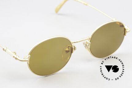 Jean Paul Gaultier 55-6109 Matte Gold And Polarized, unworn (like all our vintage GAULTIER sunglasses), Made for Men and Women