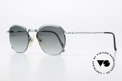 Jean Paul Gaultier 55-2171 90's Vintage Designer Frame, "smoke green" finish and green-gradient sun lenses, Made for Men and Women