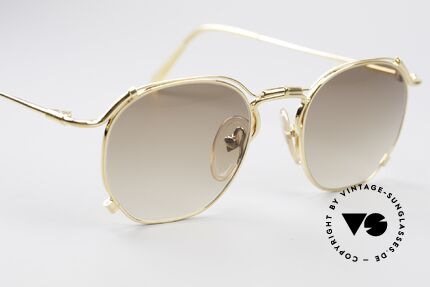 Jean Paul Gaultier 55-2171 Gold Plated Designer Frame, NO RETRO SUNGLASSES, but a 20 years old rarity, Made for Men and Women