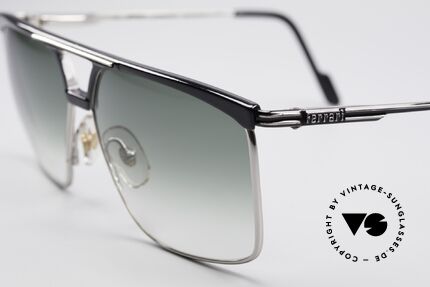 Ferrari F35 Men's Vintage 80's Shades, with green-gradient sun lenses; 100% UV protection, Made for Men