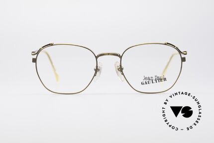 Jean Paul Gaultier 55-3173 90's Designer Eyeglasses, ultra-light metal frame with many fancy details, Made for Men and Women
