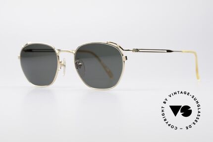 Jean Paul Gaultier 55-3173 90's Gold-Plated Sunglasses, top-notch 90's craftsmanship, 22kt gold-plated, Made for Men and Women