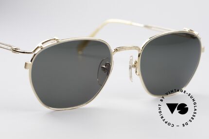 Jean Paul Gaultier 55-3173 90's Gold-Plated Sunglasses, NO RETRO EYEWEAR; a true vintage ORIGINAL!, Made for Men and Women