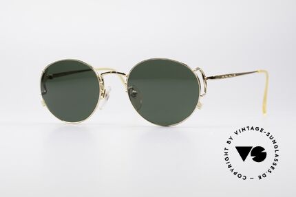 Jean Paul Gaultier 55-3178 Gold Plated JPG Sunglasses, noble Jean Paul GAULTIER 90's designer shades, Made for Men and Women