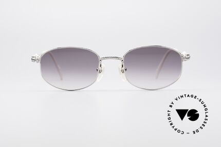 Jean Paul Gaultier 55-6102 True Vintage No Retro Specs, noble shiny frame finish (silver chrome plated), Made for Men and Women