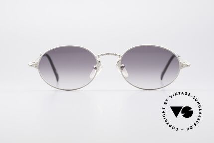 Jean Paul Gaultier 55-6108 Oval Vintage Sunglasses, lightweight frame with many fancy details (check pics), Made for Men and Women