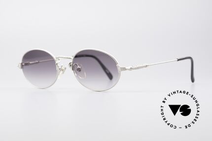 Jean Paul Gaultier 55-6108 Oval Vintage Sunglasses, 'mechanical design' = distinctive GAULTIER collection, Made for Men and Women