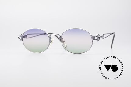 Jean Paul Gaultier 55-6112 Oval Designer Sunglasses, high-end oval designer shades by Jean Paul Gaultier, Made for Men and Women